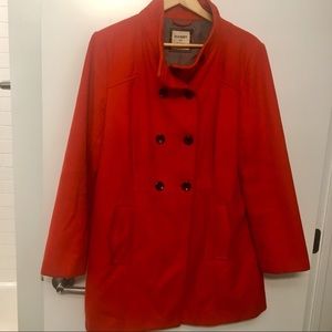 Orange-Red peacoat